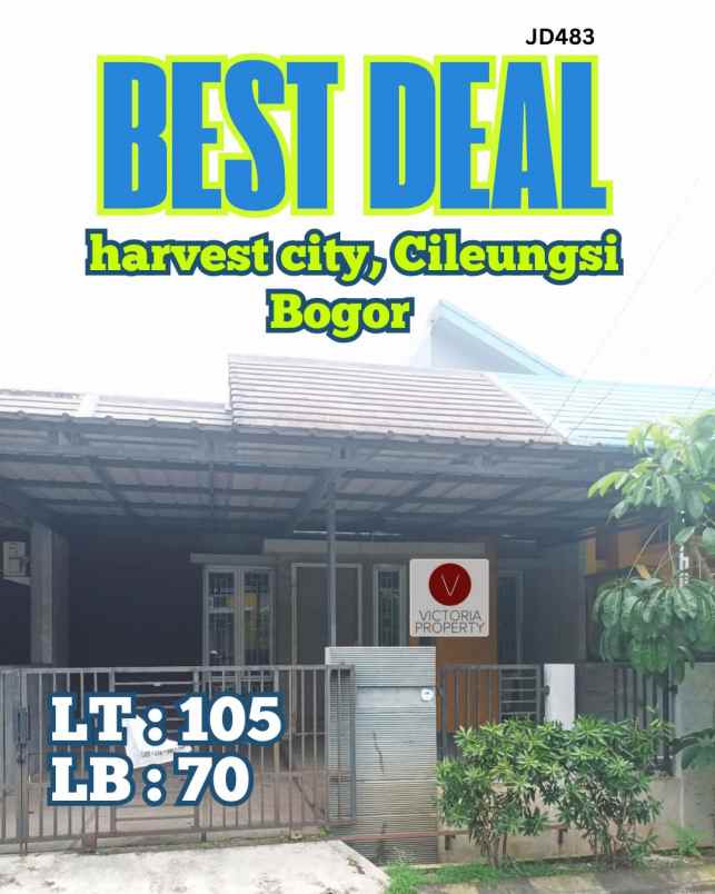 dijual rumah harvest city cileungsi