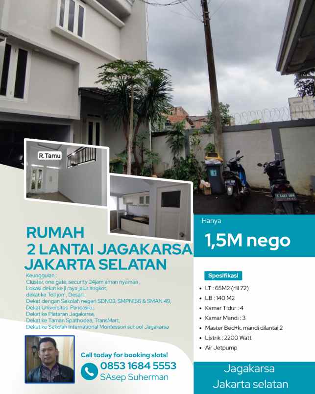 dijual rumah jagakarsa jakarta selatan