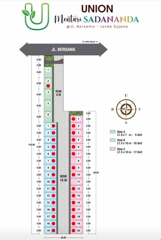 dijual rumah jalan bersama letda sujono