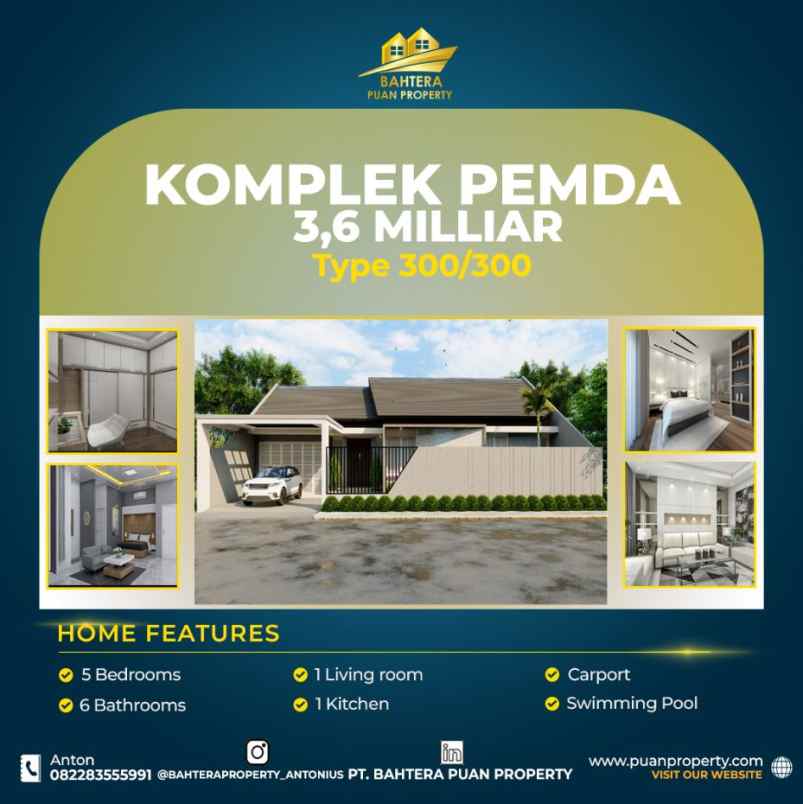 dijual rumah jalan cemara gading pekanbaru