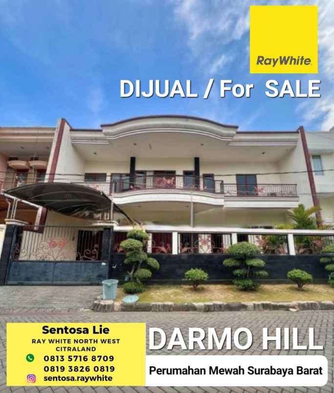 dijual rumah jalan darmo hill