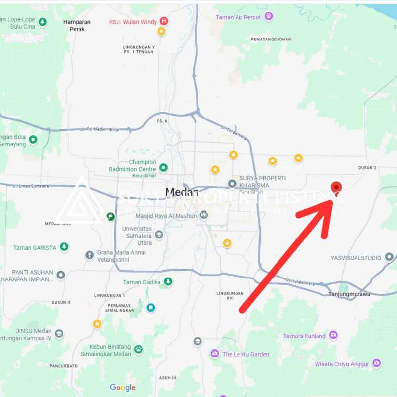 dijual rumah jalan makmur kario percut sei tuan