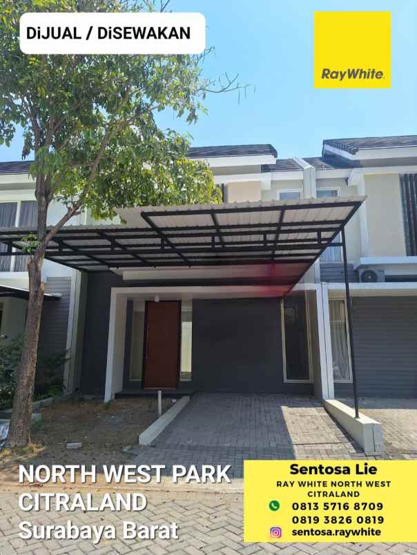 dijual rumah jalan north west park