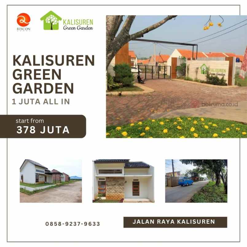 dijual rumah jalan raya kalisuren green