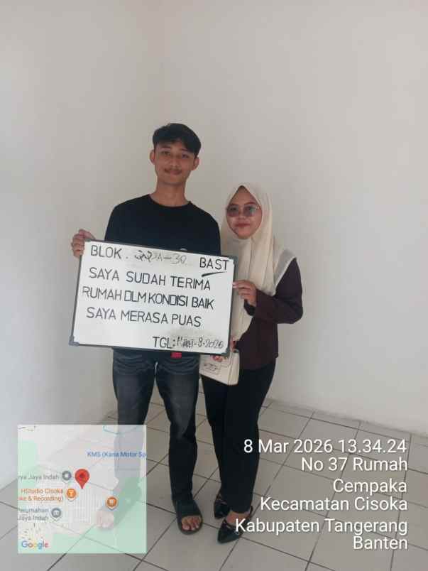 dijual rumah jalan raya megu cisoka