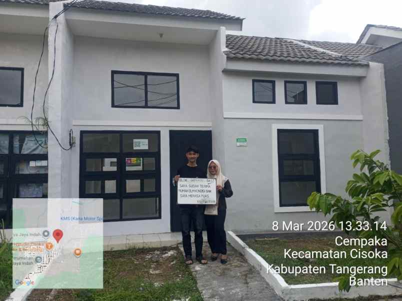 dijual rumah jalan raya megu cisoka