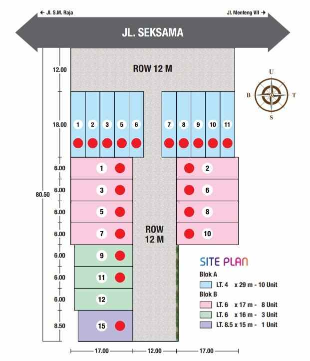 dijual rumah jalan seksama nawi harahap