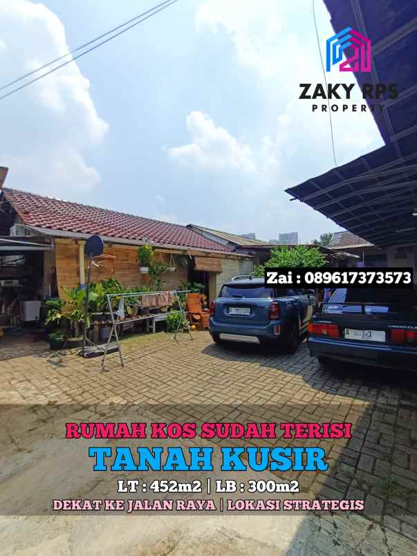 dijual rumah jalan tanah kusir