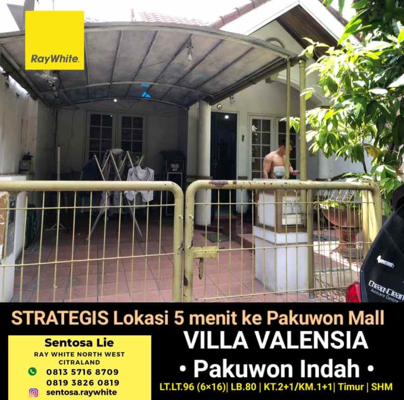 dijual rumah jalan villa valensia