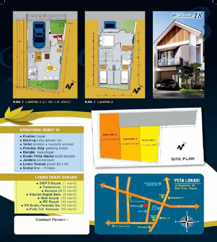 dijual rumah jl dedet no 18 rt 04 rw 02