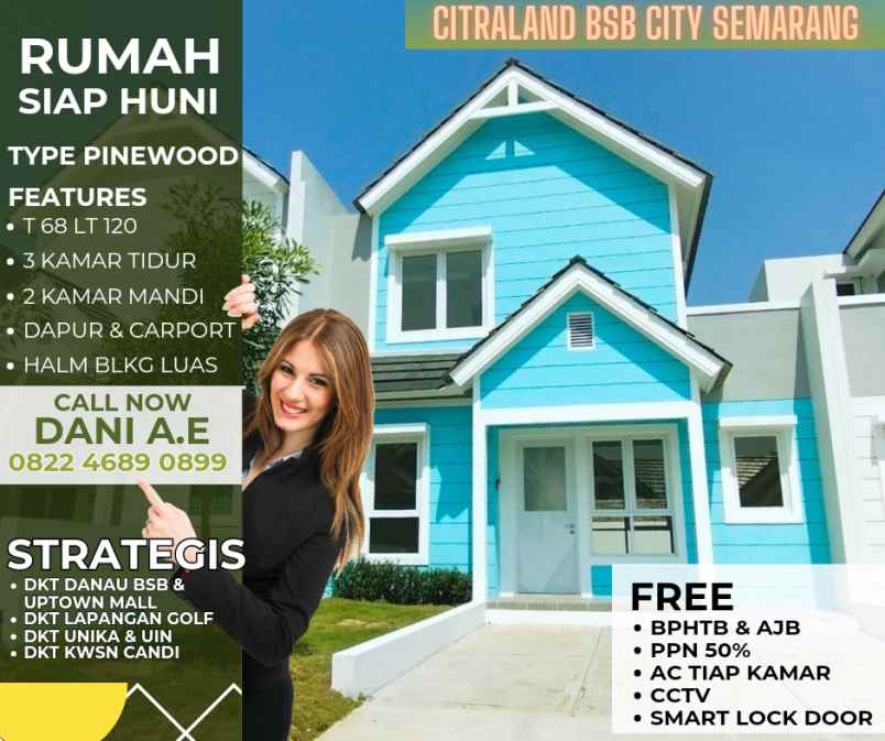 dijual rumah jl mijen