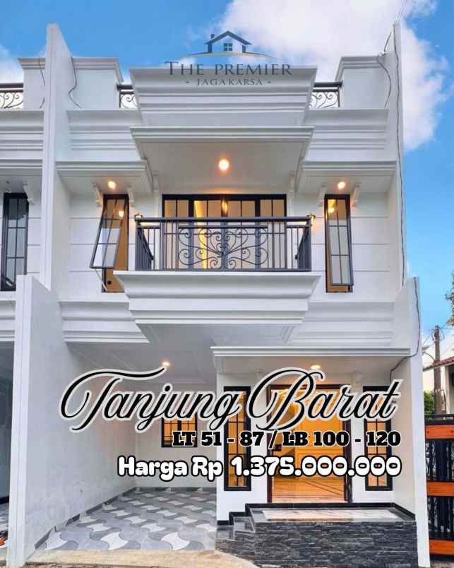 dijual rumah jl tanjung barat selatan