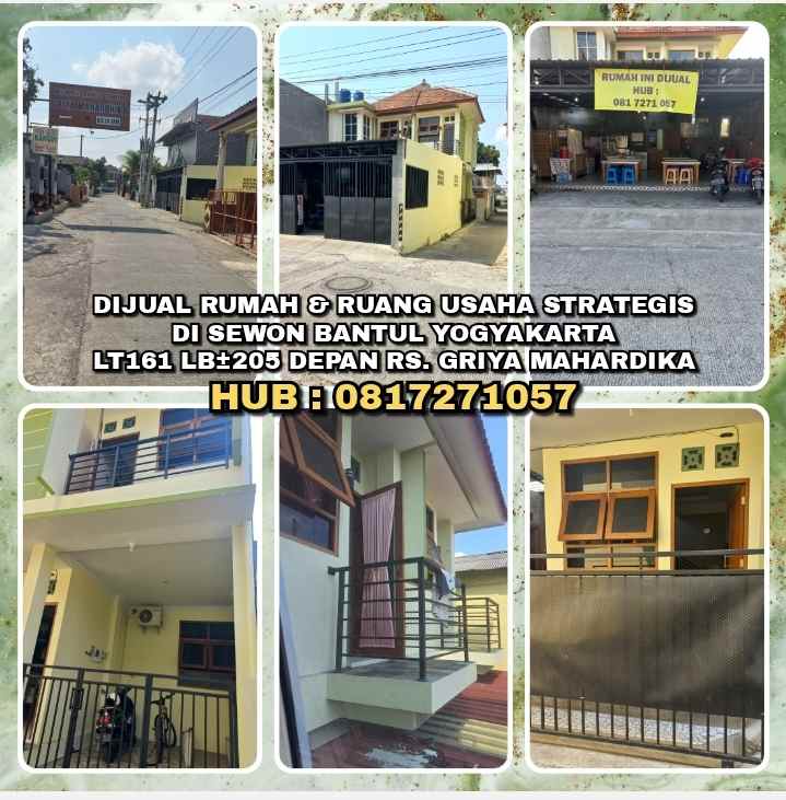 dijual rumah jl wijayakusuma sewon