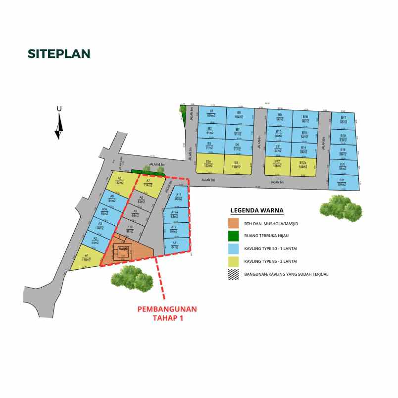 dijual rumah jl wonosalam timur losari