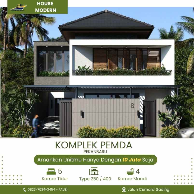 dijual rumah jln cemara gading