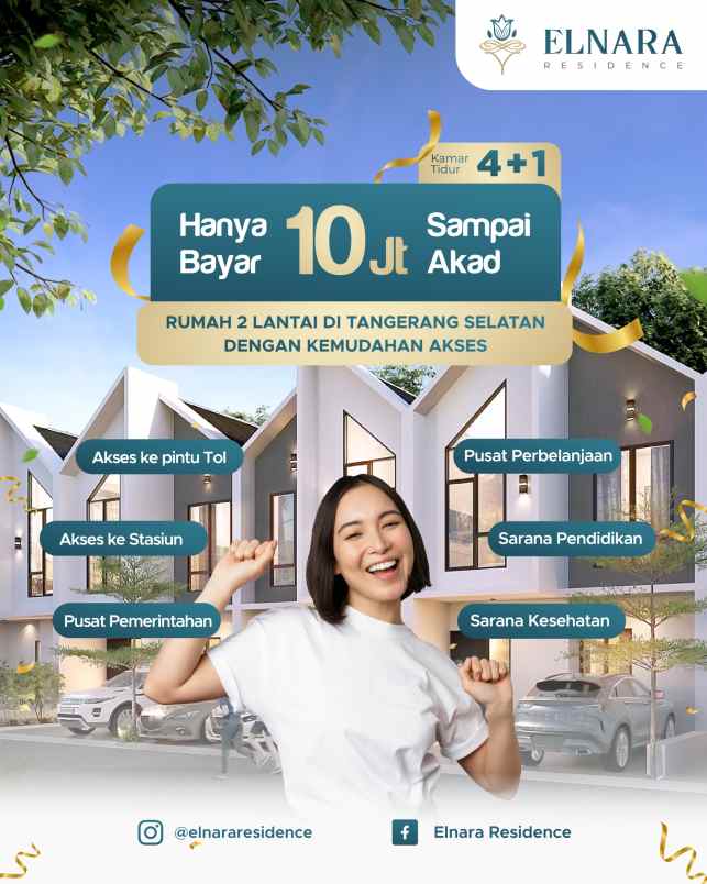 dijual rumah jln raya puspitek pamulang