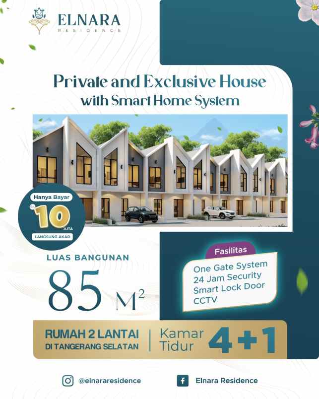 dijual rumah jln raya puspitek pamulang