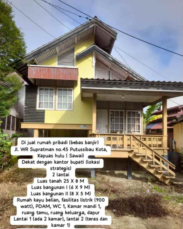 dijual rumah jln wr supratman