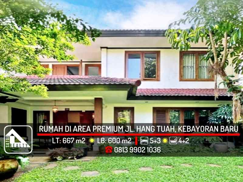 dijual rumah kebayoran baru jakarta selatan