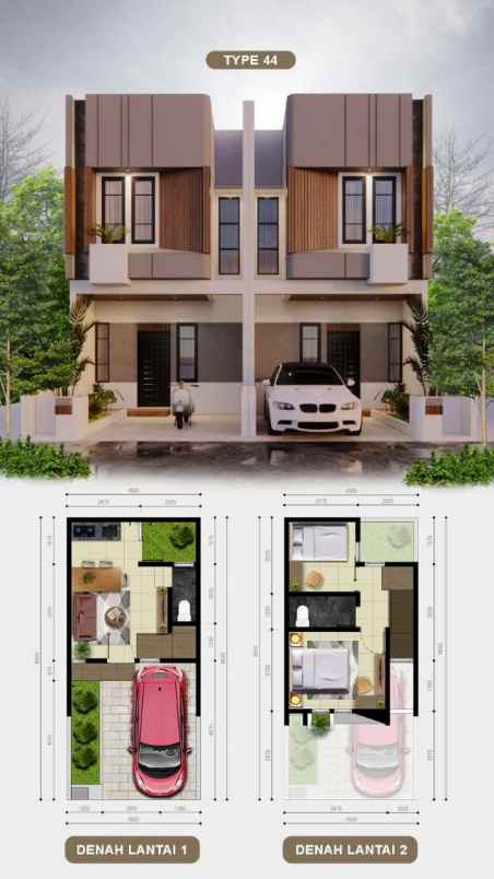 dijual rumah kelapa dua