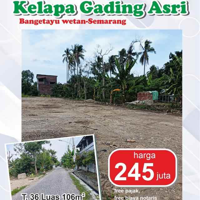 dijual rumah kelapa gading bangetayu