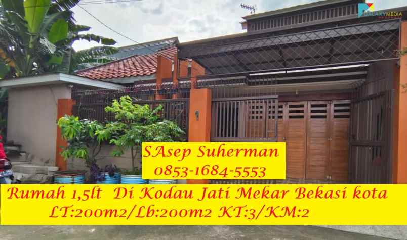 dijual rumah kodau jati mekar bekasi kota