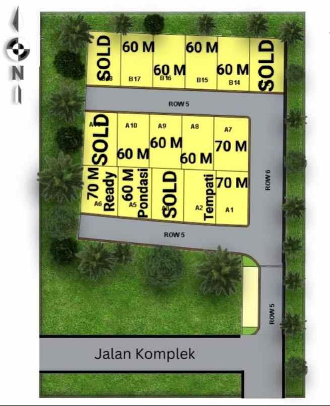 dijual rumah komplek luk bakti jaya tangsel