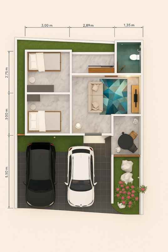 dijual rumah krinjing tengah jatisarono