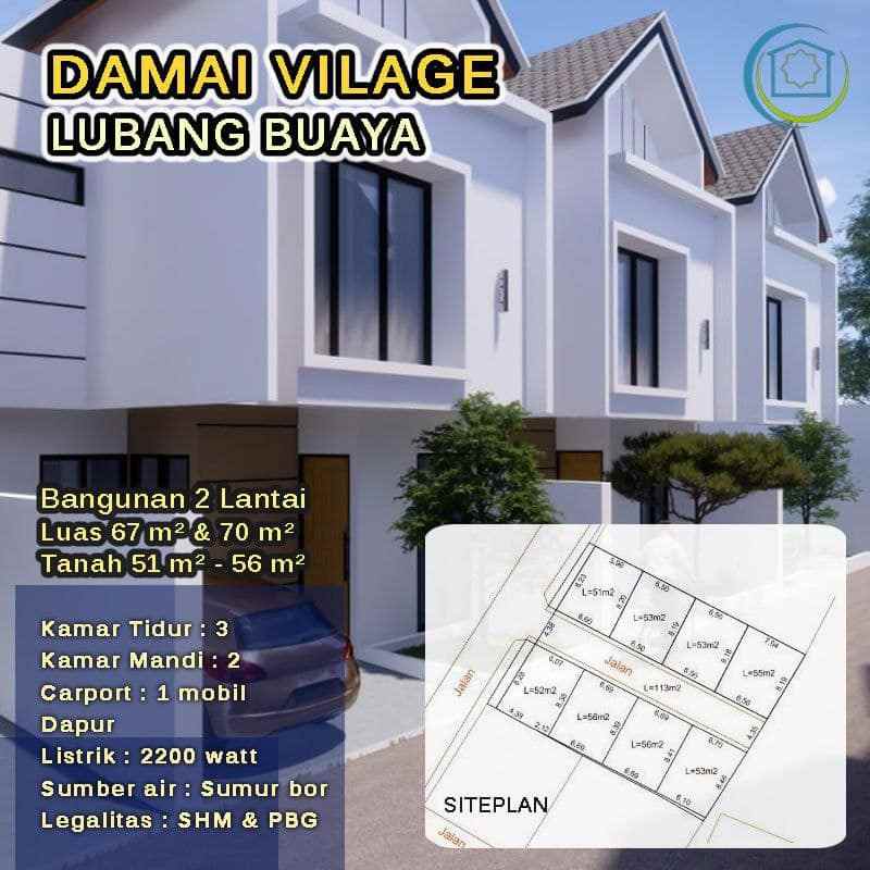 dijual rumah lubang buaya