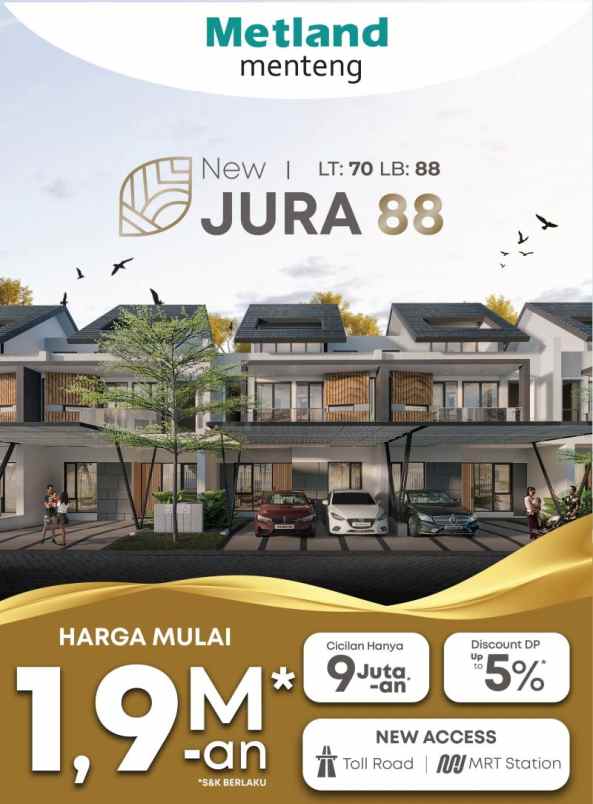 dijual rumah metland cakung