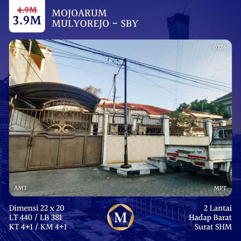 dijual rumah mojoarum