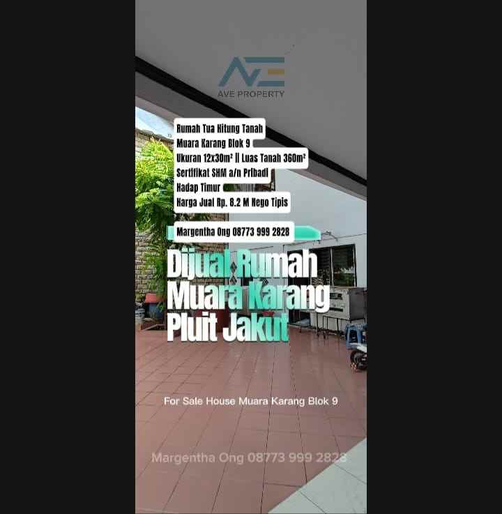 dijual rumah muara karang pluit