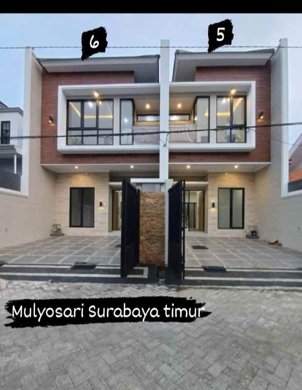 dijual rumah mulyosari utara