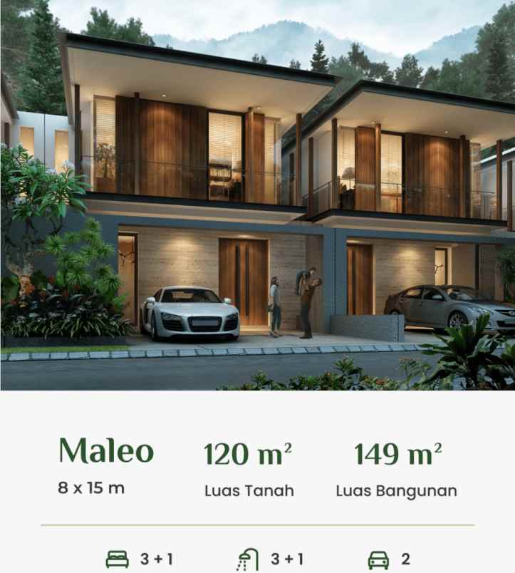 dijual rumah nilaya resort residence