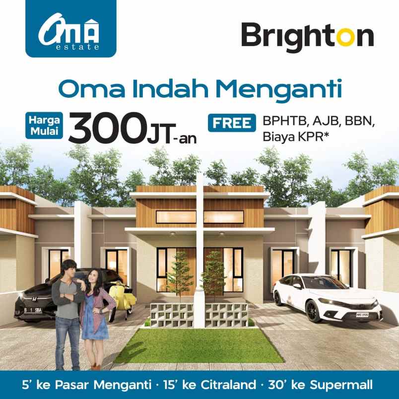 dijual rumah oma indah menganti