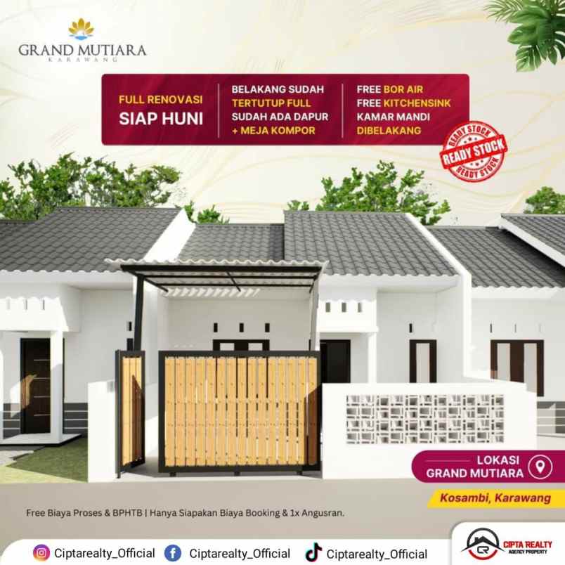 dijual rumah perum grand mutiara kosambi