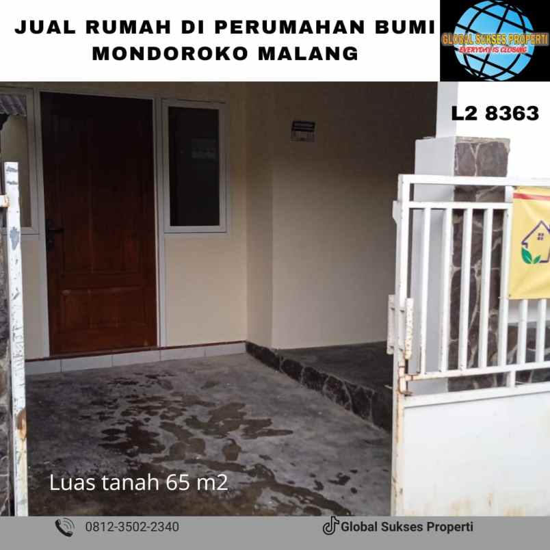 dijual rumah perumahan bumi mondoroko