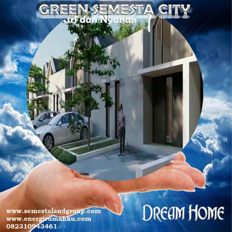 dijual rumah perumahan green semesta city