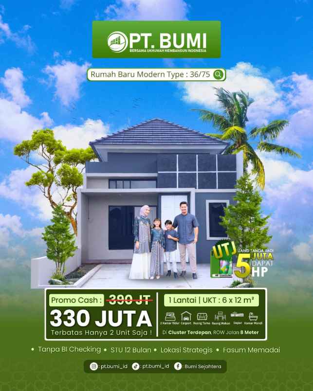 dijual rumah prasung tambak buduran