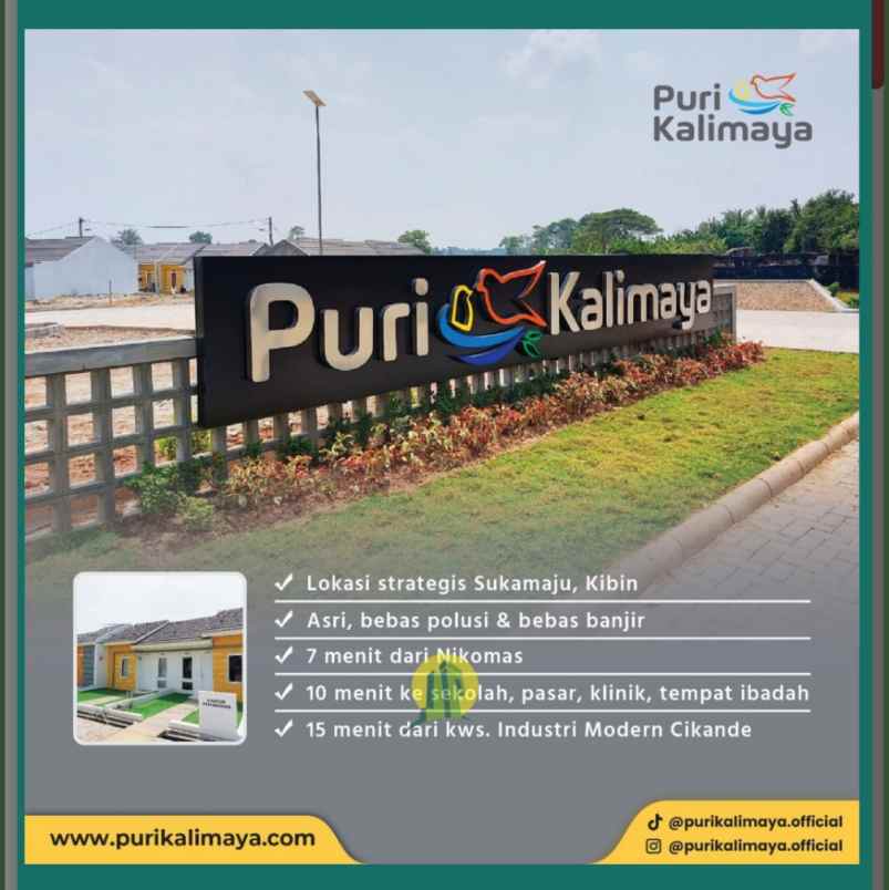 dijual rumah puri kalimaya