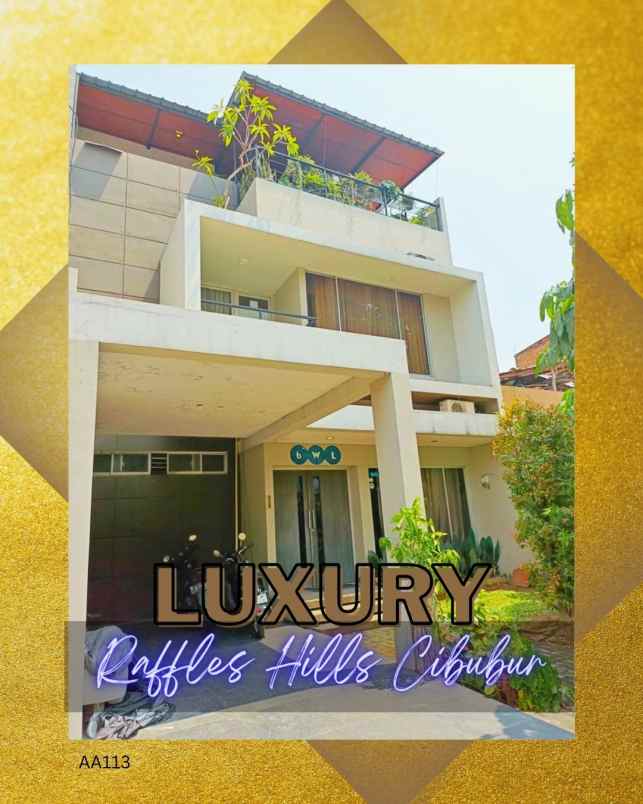 dijual rumah raffless hills cibubur