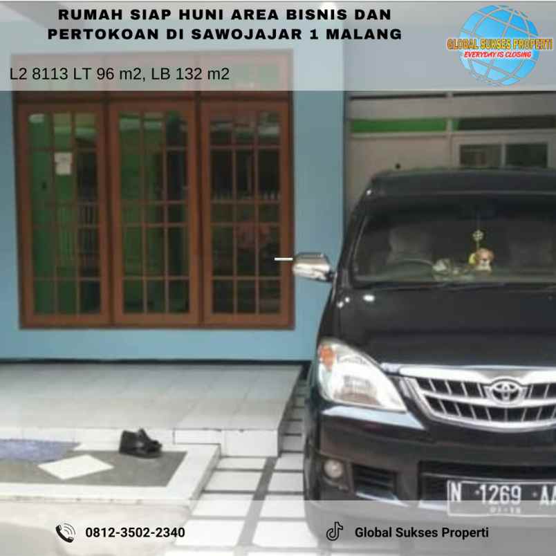 dijual rumah sawojajar 1