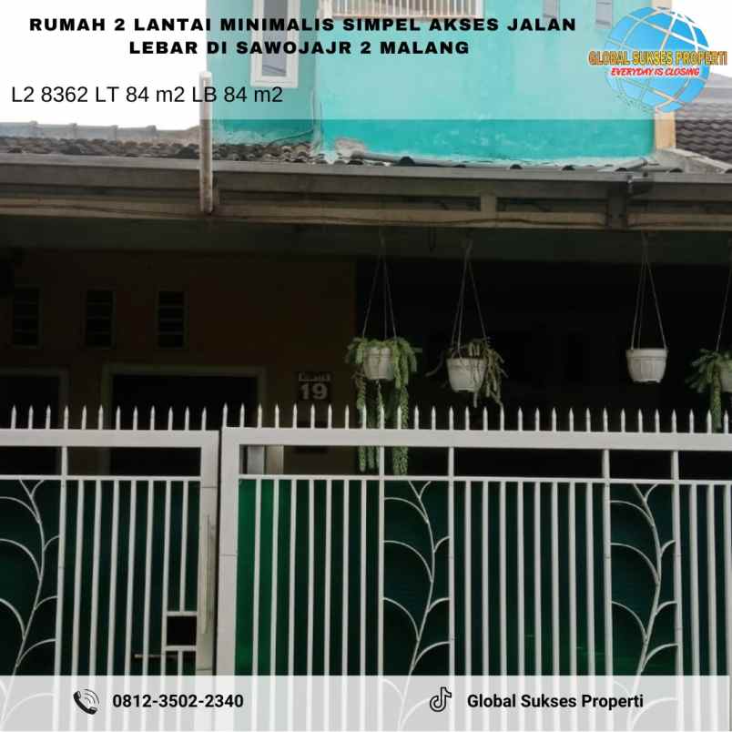 dijual rumah sawojajar 2