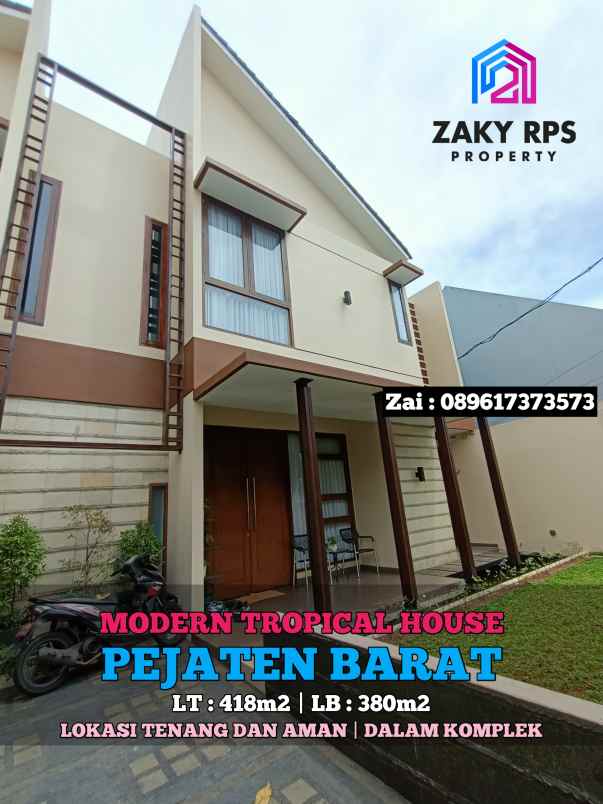 dijual rumah siaga pejaten barat