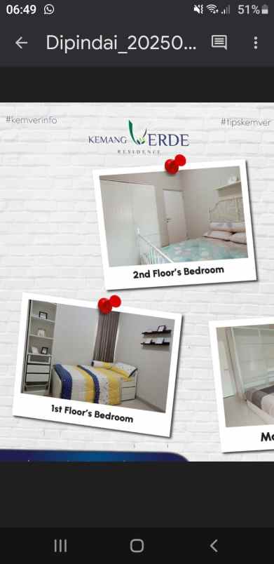 dijual rumah siap huni di bogor kemang verde