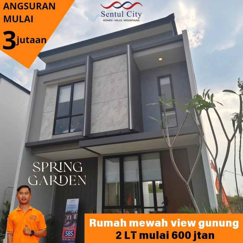 dijual rumah spring garden sentul city