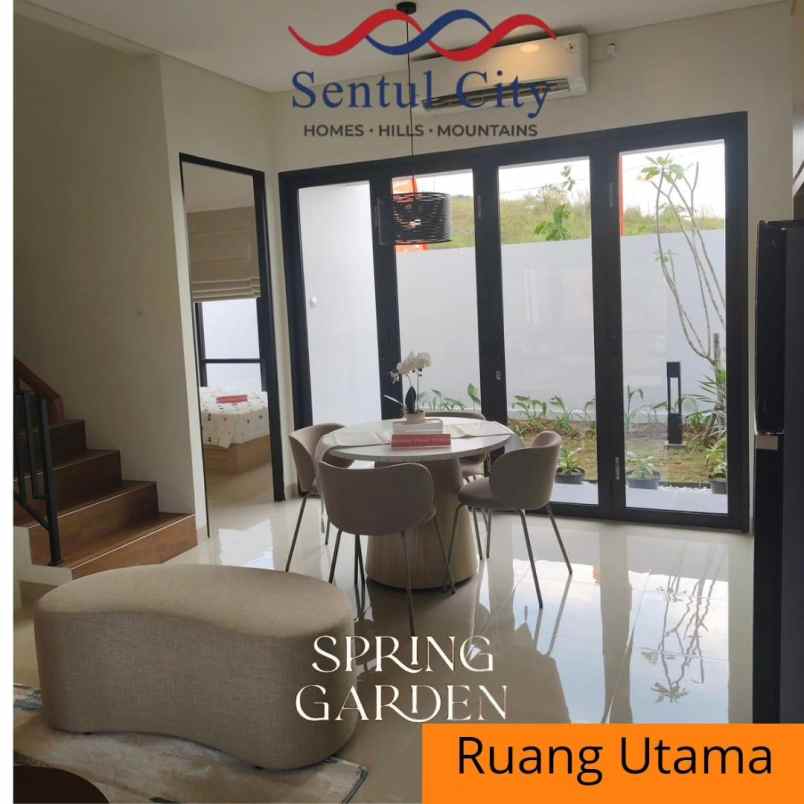 dijual rumah spring garden sentul city