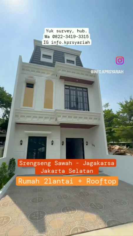 dijual rumah srengseng sawah