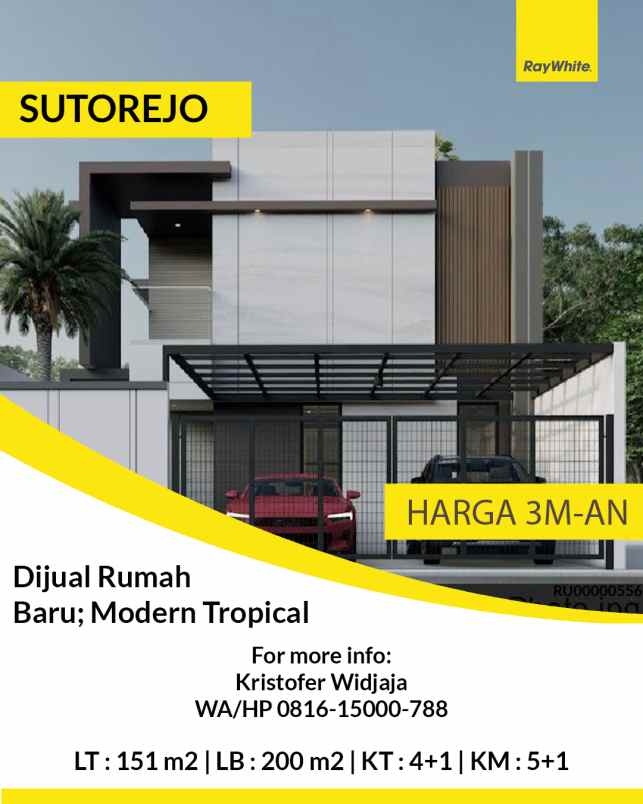 dijual rumah sutorejo timur surabaya