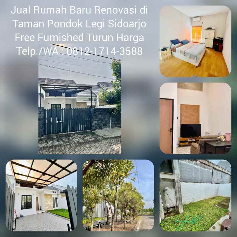 dijual rumah taman pondok legi jalan